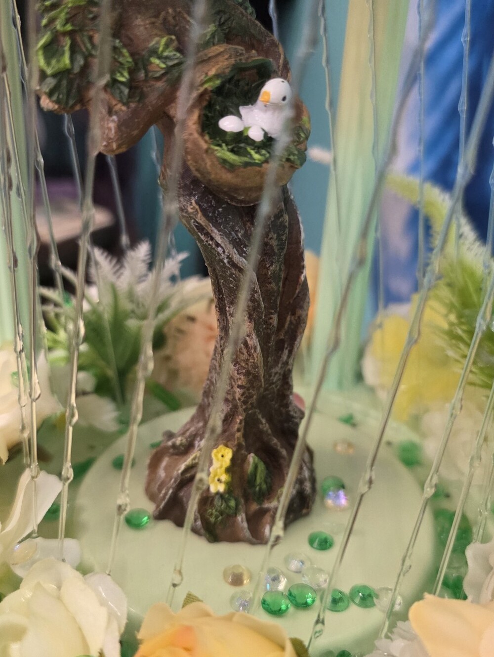 Oil Rain Motion Lamp Mother Tree Birdy - Picture 6 of 17
